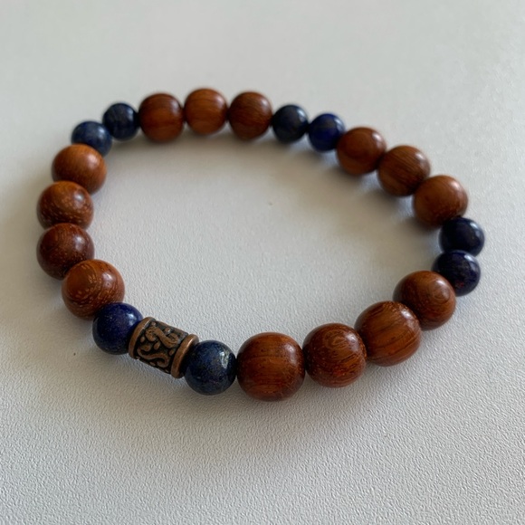 Other - Lapis and sandalwood bracelet.